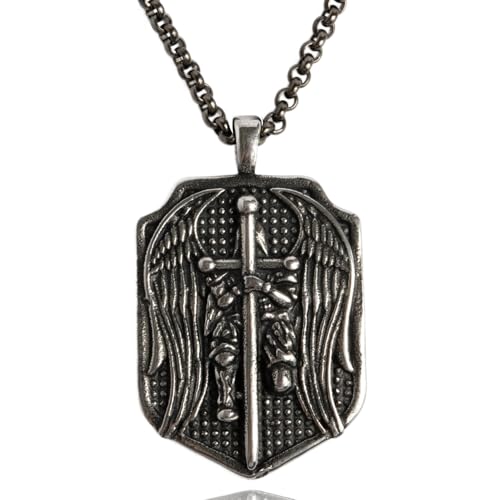 Hero Company Saint Michael the Archangel Pendant Necklace for Men