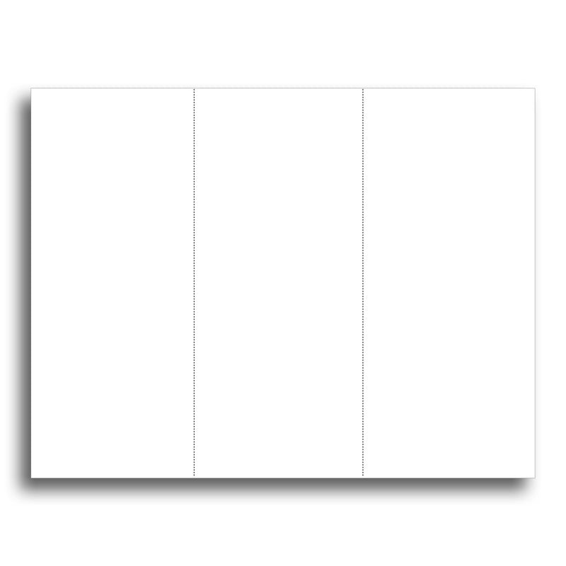 [Australia - AusPower] - Desktop Publishing Supplies 3up 65lb White Menu Cards - 25 Sheets / 75 Pieces - Matte Finish - Inkjet & Laser Compatible 