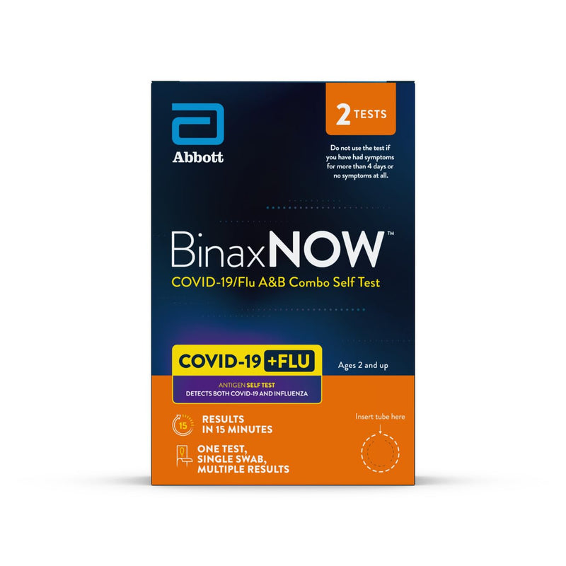 [Australia - AusPower] - BinaxNOW COVID-19/Flu A&B Combo Self Test, 2 Count 2 Tests 