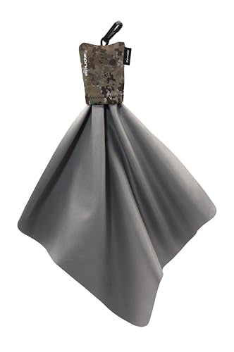 SPUDZ Classic Microfiber Lens Cleaner – Clip-On Pouch, Washable – for Binoculars, Scopes, Glasses, Screens | Classic | Multi-Camo, 10 x 10 Inch (2-Pack) 10 x 10 Inch (2-Pack)