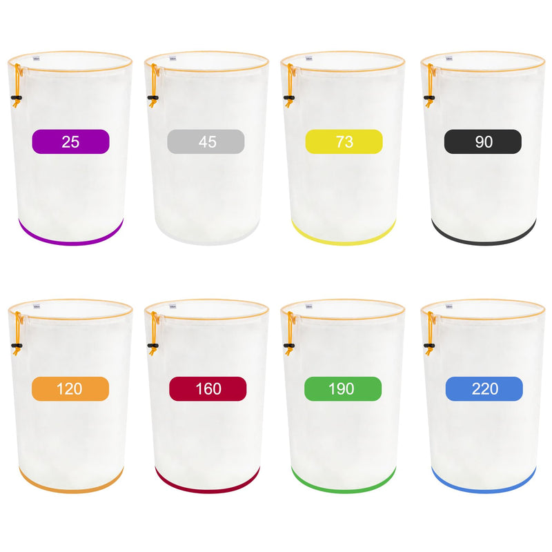 [Australia - AusPower] - 5 Gallon Filter Bag with Filter Screen - Reusable Filter Bag with Opening on Top for Hydroponics Gardening 45 Micron 