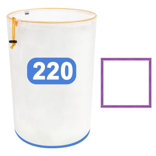 PSLER 5-gallon reusable nylon filter bag with 220-micron fine mesh screen