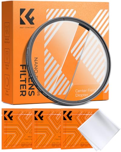 K&F CONCEPT 58mm Center Field Split Diopter Effect Filter Keeps The Focus