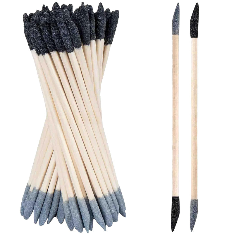 [Australia - AusPower] - Sanding Sticks 50 Pcs, Double-Ended Sanding Tools for Wood & Plastic Models, 120/280 Grit, 5.4 x 0.2 Inch - Fine Detailing in Tight Spaces with Matchstick Design 