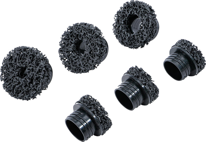BGS 74450 Replacement Sanding Disc Set for Item 74449 6-Piece Set | Für Felgen-Anlageflächen an Radnaben | Stehbolzen-Ø bis 28 mm | 50 x 12/13/14 mm | 60 x 16/22/28 mm