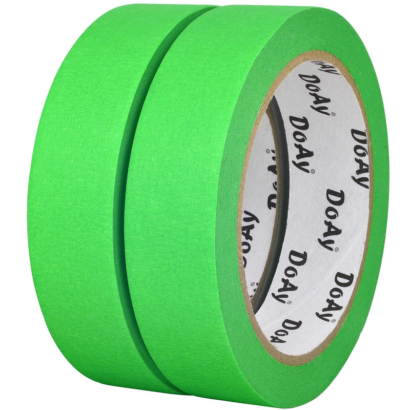 [Australia - AusPower] - 2 Pack Green Painters Tape - Masking Tape 1 Inch Wide - Multi-Surface, Smart Adhesion, Indoor & Outdoor - 180FT Total - Paint Tape for DIY, Labeling, Art, Car, General Purpose (#3910) 