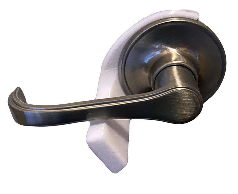 Pet Proof Door Lever Lock - No Adhesive Child Proof Door Lever Lock for Cats and Dogs (4 Pack White Circle Universal) 4 Pack White Circle Universal