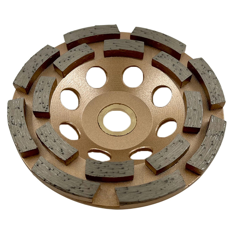4.5" Diamond Grinding Wheels for Concrete or Masonry, 16 Double Row Segments, 30/40 Grit, Medium Bond, 7/8"-5/8" Arbor 4.5"- 16 Segs Premium Double Row - 7/8"-5/8" Arbor
