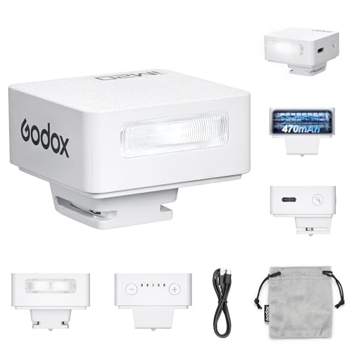 Godox iM20 Mini Flash for Sony zve10 Sony zv1 Ricoh gr3 470mAh White