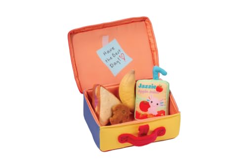 Lunchbox Playset with Matching Soft Toy Accessories Lunch Time Play Set Interactive Stuffed Animal Foods and Carrying Tote - 5 Piece Set