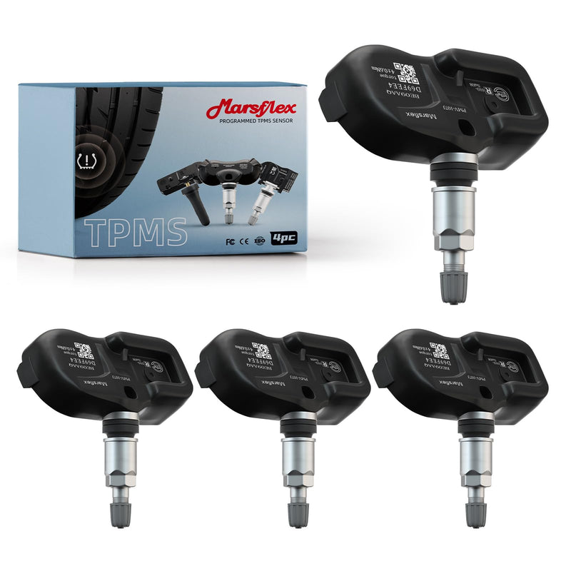 Marsflex TPMS Sensor 42607-33011 Compatible for Toyota Lexus Scion Pontiac 315MHz, Tire Pressure Monitoring Sensors for Camry Prius Corolla rav4 Scion Yaris Replaces 42607-33021 PMV-107J Set of 4
