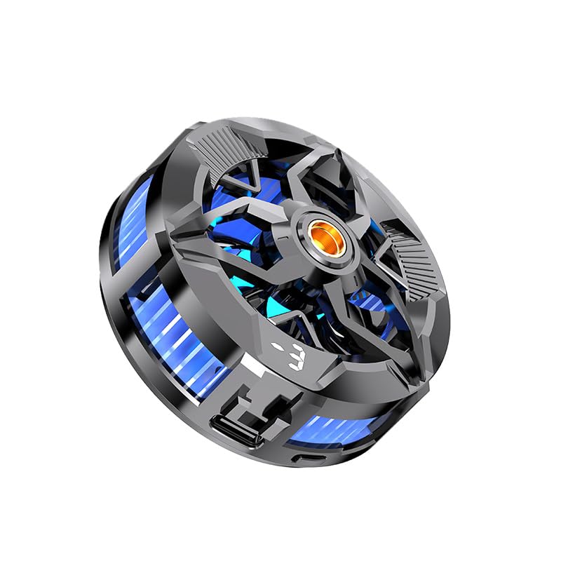 [Australia - AusPower] - Portable Magnetic Phone Cooler, Semiconductor Cooling Fan with RGB Lights, Removable Grip, Ideal for Gaming Phones, PS5, Mobile Gaming, Tiktok Live Streaming & Outdoor Vlogging X103 