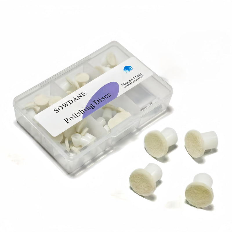 [Australia - AusPower] - 50pcs/Box Dental Composite Polishing Disc Kit Paste-Impregnated Composite Finishing Discs with Mandrel High Gloss Polishing 