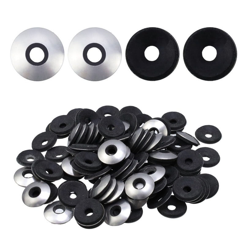 [Australia - AusPower] - Antrader Stainless Steel Neoprene Washers,100Pcs 7/32" x 5/8" Neoprene Washers Sealing Washers 304 Stainless Steel Neoprene EPDM Bonded Rubber Backed Screw Gasket (M5.5 * 16mm) 7/32" x 5/8"(M5.5*16mm) 