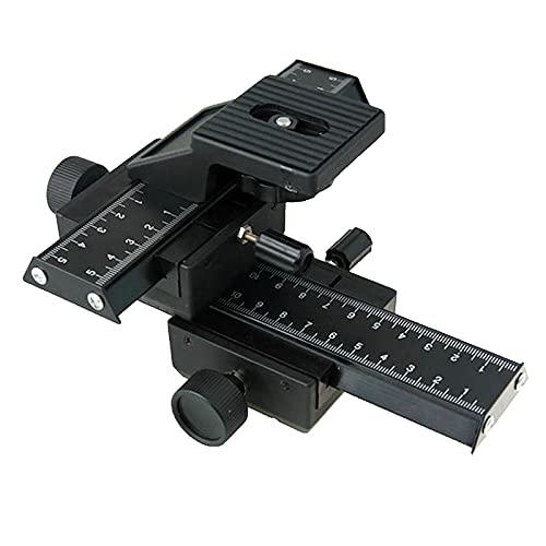 4-Way Macro Focusing Focus Rail Slider Close-Up Shooting Compatible with All Digital SLR Camera DC with Standard 1/4" -Inch Screw Hole