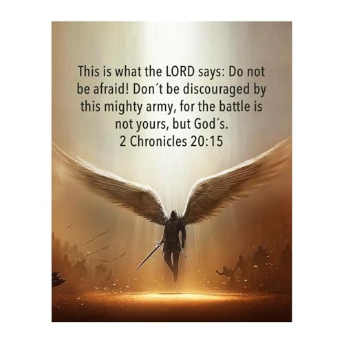 The Battle Is Not Yours Warrior Christian Wall Art, 20"L x 16"W, Unframed