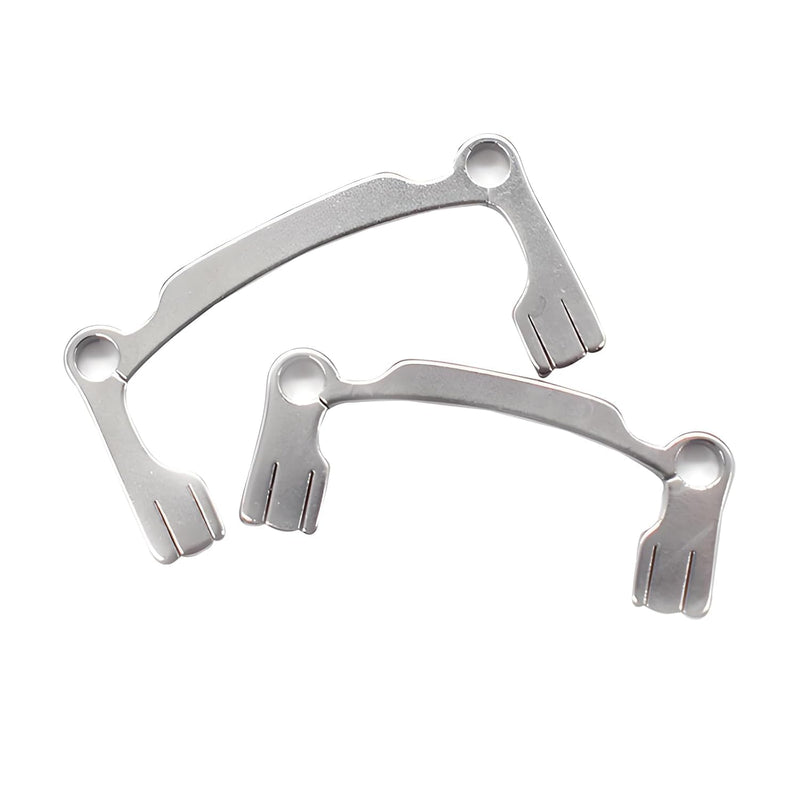 [Australia - AusPower] - 2pcs Dental Polishing Strips Holder, Dental Sanding Strips Sandpaper Stainless Holder for Teeth High/Low Crown Interproximal Restorative Polishing 