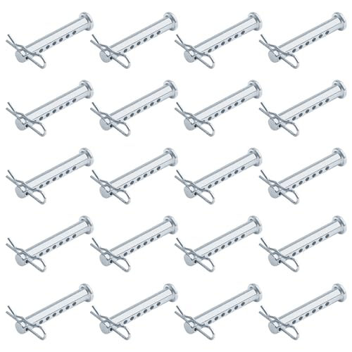 20-pack heneng 5/16 x 2 inch adjustable universal clevis pins with R clips