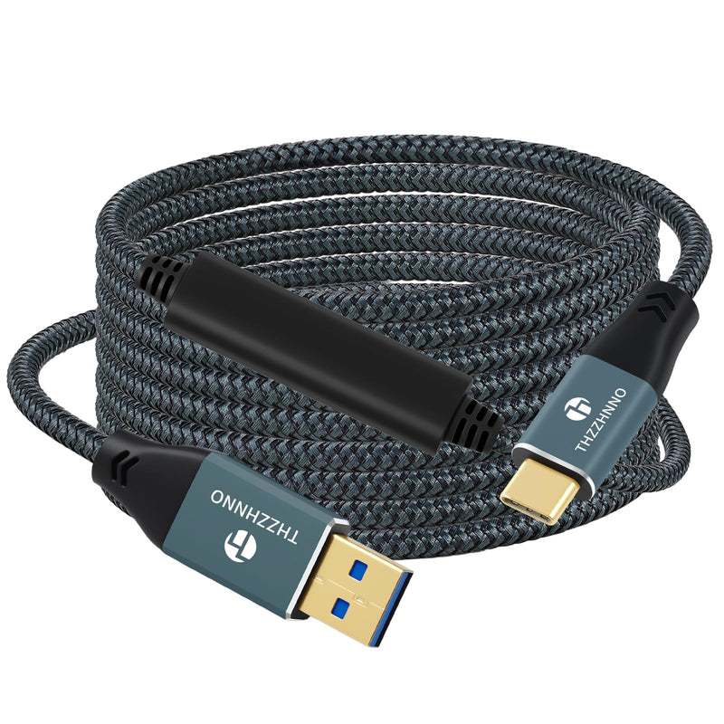USB A to USB C Cable 26FT, USB 3.1 USB 3.2 Gen2 10Gbps Data Transfer Cable Cord for Samsung Galaxy/iPhone 15/MacBook Pro/iPad Pro 1 PACK USB A-C