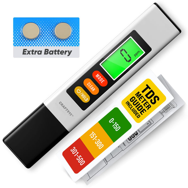 [Australia - AusPower] - 2025 Upgraded 4-in-1 Turbidity TDS Meter – Digital Water Tester for TDS, EC & Temperature (°C/°F) – Accurate 0-9999 ppm Reading – Ideal for Drinking Water, Aquarium, Hydroponics, Pool, Etc. 