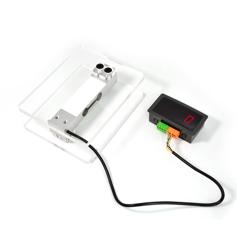 [Australia - AusPower] - Load Cell Sensor Weigh Platform with Indicator Display,4-Digital Readout Display,Supply DC 12-24V with RS485 Communication,Acrylic Plate Weighing Platform Set (0-20KG KIT) 0-20KG KIT 