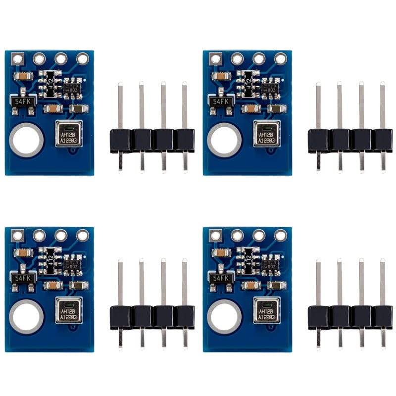 [Australia - AusPower] - 4pcs AHT21 I2C IIC High Precision Digital Temperature and Humidity Sensor Module DC 2.0-5.5V DHT11 AHT10 Upgraded Version for Arduino 