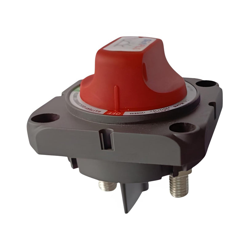 SEAFLO 300A Battery Disconnect Switch –12V/24V/48V Heavy-Duty Isolator Switch, Single Circuit ON/Off, IP66 Waterproof, Auto, Marine, Boat, RV, Car, ATV, CE & RoHS Certified (On/Off w/No-Cover|1-Pack) 01-Pack No Cover -2 Positon (On/Off)