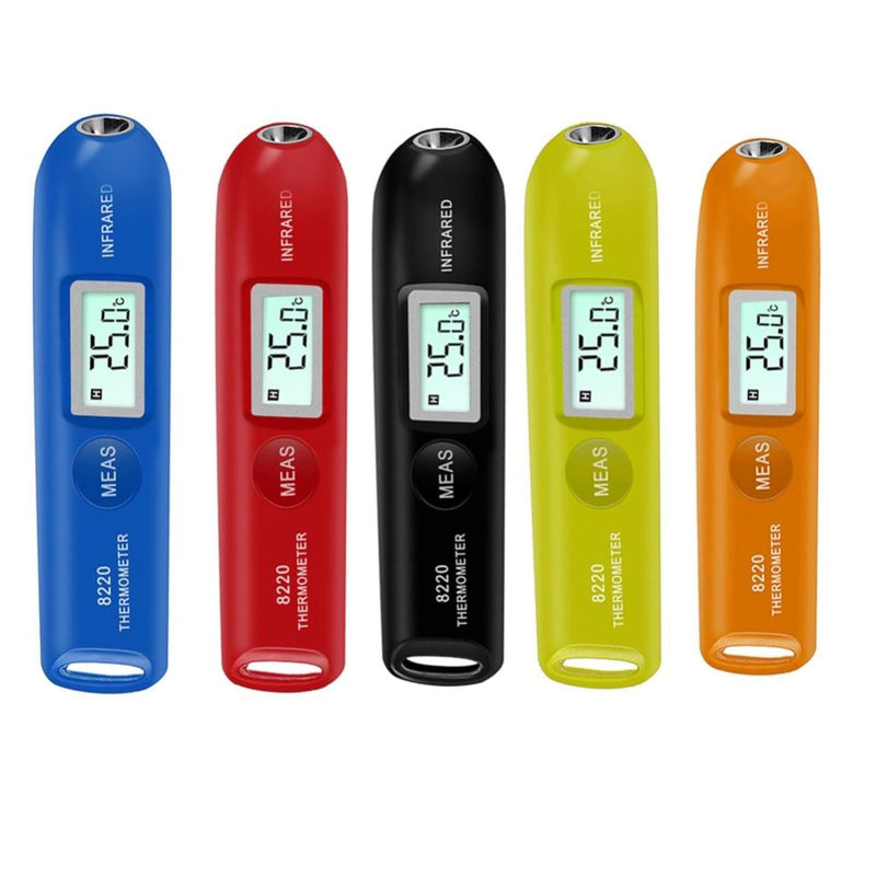 [Australia - AusPower] - Contactless Mini Digital Infrared Thermometer Handheld Portable Pocket Temperature Pen with LCD Display for Industrial Use Accurate Readings in Celsius and Fahrenheit Wide Range -50°C to 220°C 