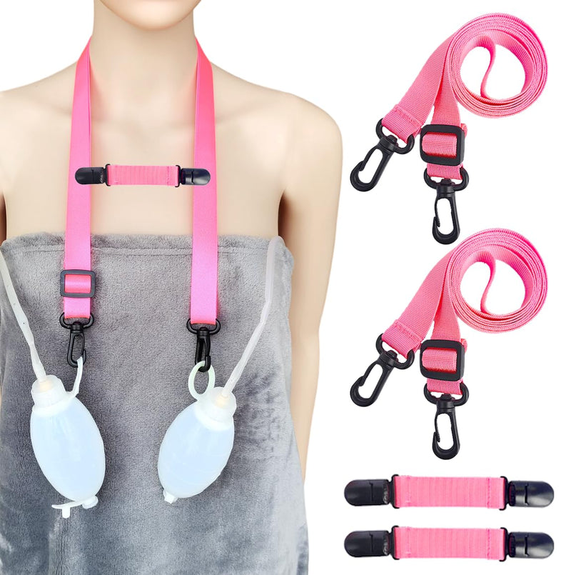 [Australia - AusPower] - 2Set Shower Lanyard for Mastectomy Drain Holder,Adjustable Mastectomy Recovery Supplies,Tummy Tuck/Breast Cancer/Abdominal Debridement Patients Surgical Drain Holder 