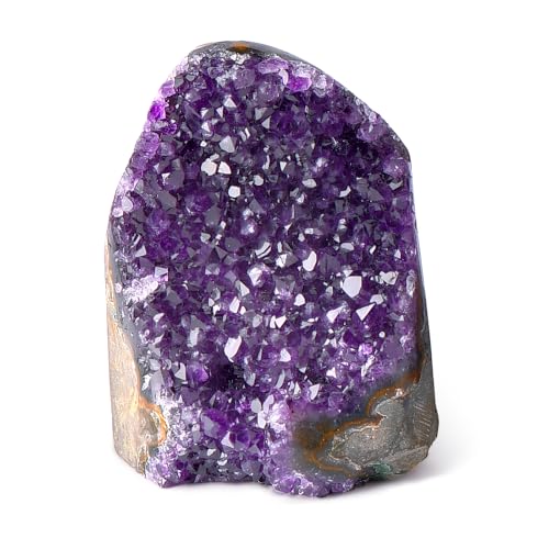 Amethyst Crystal Cluster - Raw Amethyst Stones, Gemstones, Healing Crystals Rock, Mineral Geode Amethyst Rocks Stones Energy Balancing Gemstones Gifts for Women Men 300g
