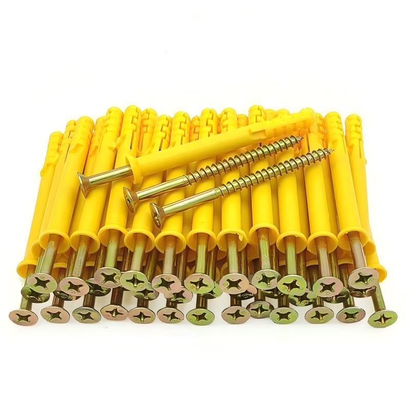 [Australia - AusPower] - Galvanized Steel Expansion Bolts (M6×60mm)-Installation for Concrete, Walls, Shelving and Outdoor Fixtures,Each Pack Contains 80 Items. 