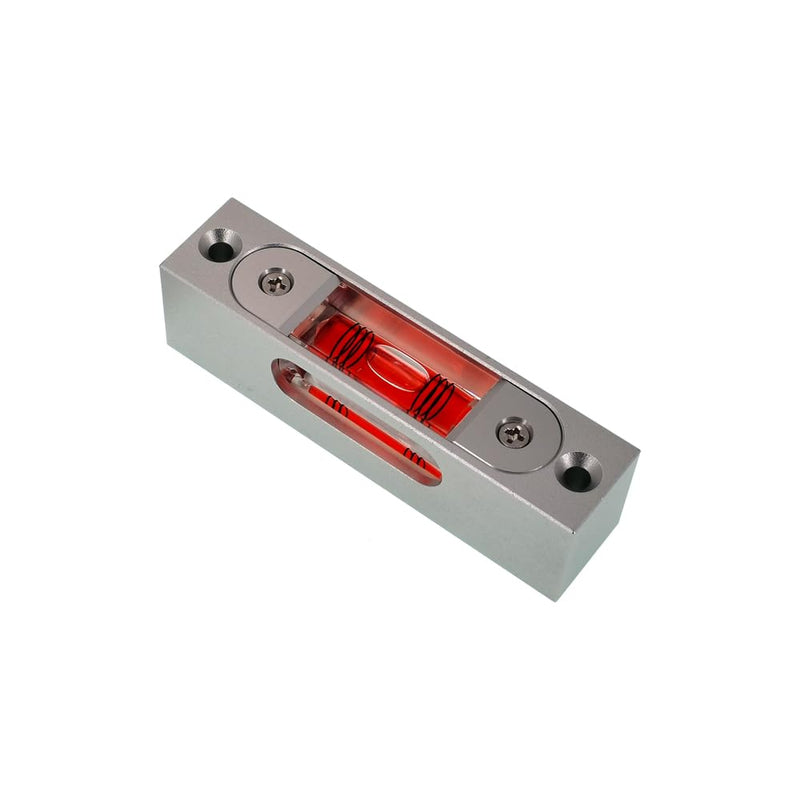 [Australia - AusPower] - Bar type high-precision level, high-precision aluminum alloy metal adjustable level, bubble square bar type luminous magnetic multi specification ruler (90x21x25mm) 90x21x25mm 