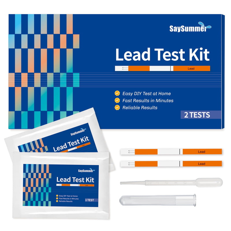 [Australia - AusPower] - Lead Water Test Kit for Drinking Water: 2 Counts Water Lead Test Kit Detects Lead in Water, Accurate at Home Lead Testing Kit Results in 10 Minutes 