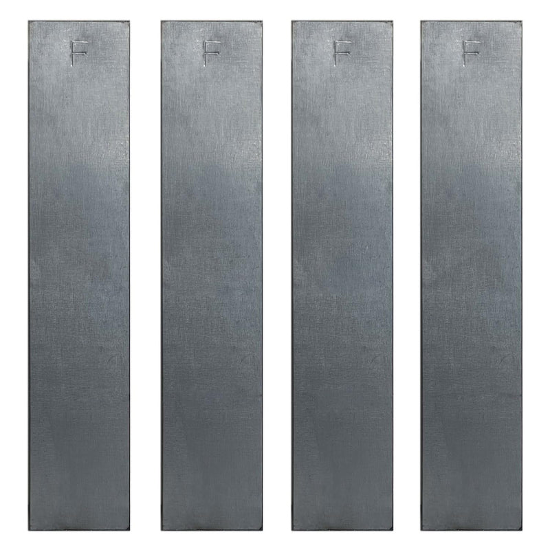 [Australia - AusPower] - 4PCS Metal Electrodes Iron Sheets,1x100x20mm, Iron Electrode Strips(99.995% Pure) for Plating,Electrolysis, Electroplating and Primary Battery Experiment Iron x4 