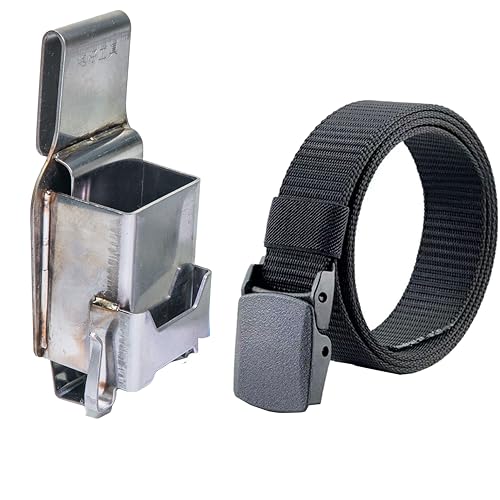 Stainless steel screwdriver socket drill socket by Generic, shown in a tool holster setup