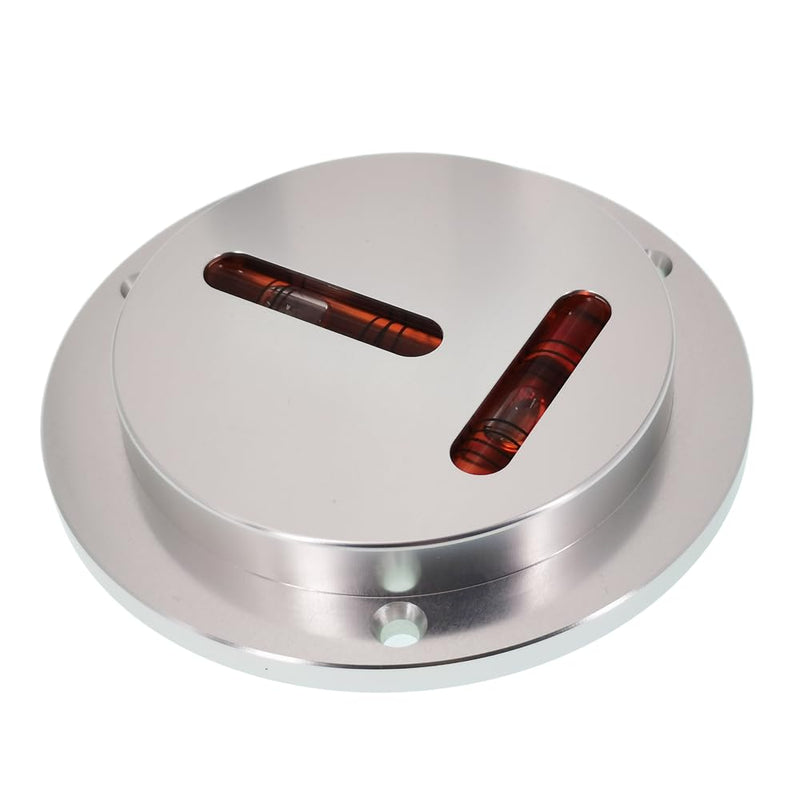 [Australia - AusPower] - Aluminum alloy round T-shaped horizontal and vertical level, X and Y axis symmetrical horizontal bubble, small mounting hole, spring screw (90x14mm) 90x14mm 