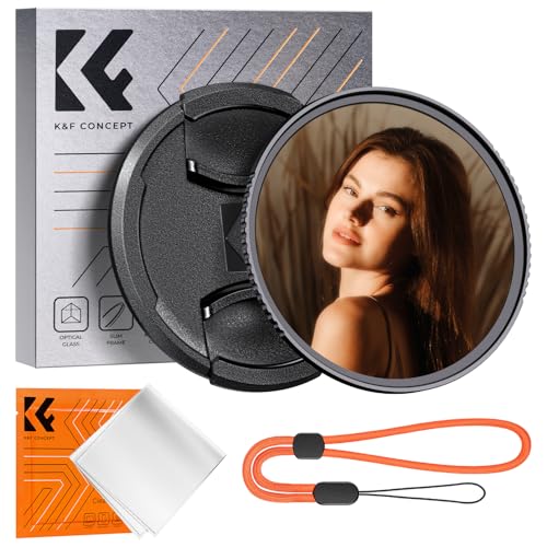 K&F CONCEPT 49mm Black Diffusion 1/4 Filter + Lens Cap