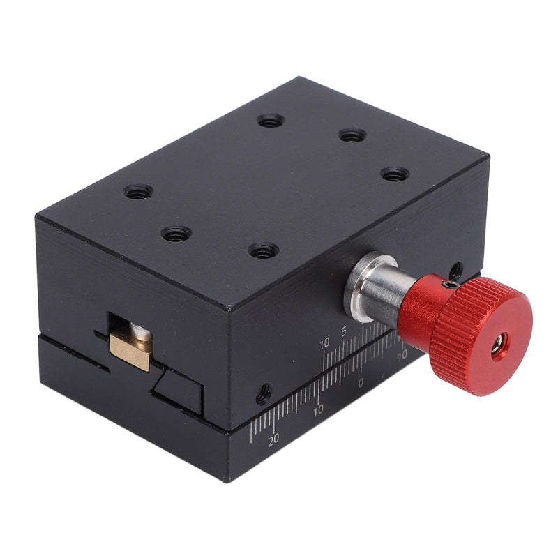 [Australia - AusPower] - Aluminum Alloy Linear Stage, 40mm Stroke Manual Dovetail Sliding Platform, with Linear Bearings Roller Guide for Precision Displacement 