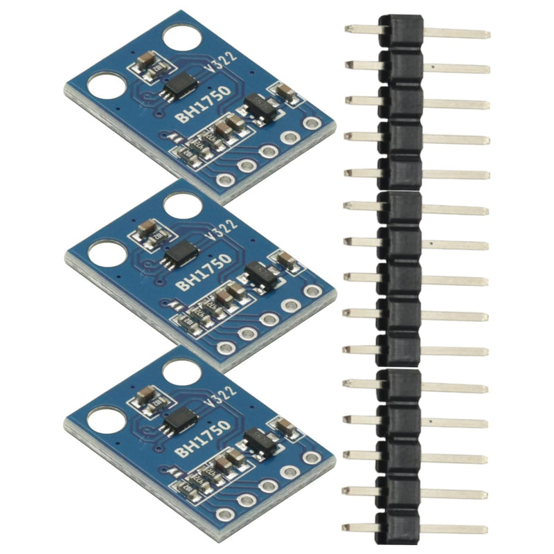 [Australia - AusPower] - 3Pcs BH1750 BH1750FVI Light Intensity Illumination Module Digital Optical Intensity Illumination Sensor for Arduino 