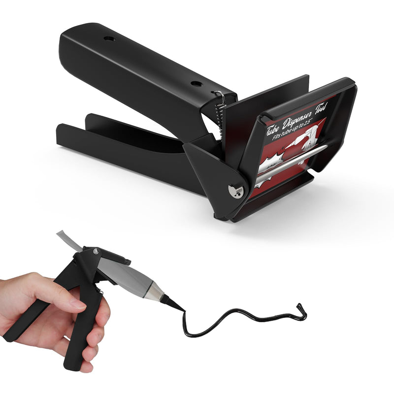 [Australia - AusPower] - Tube Extrusion Tool, Tube-Grip Industrial Size Dispenser, Efficient RTV and Silicone Dispenser, Prevent Material Waste, Black 
