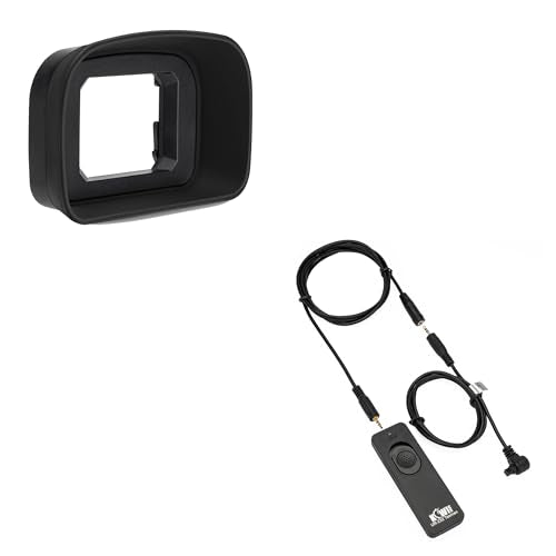 ER-H Long Soft Eyecup Eyepiece Viewfinder Cover & RS-80N3 Remote Control Shutter Release Cord for Canon EOS R3 Mirrorless Camera