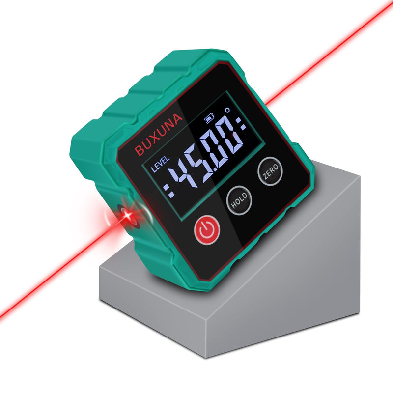 [Australia - AusPower] - Digital Angle Finder, Digital Level, Digital Angle Finder Magnetic, Rechargeable Digital Angle Gauge, For Table Miter Saw, Woodworking, Construction(Laser Level Is Class Ii, Output<5mw) 