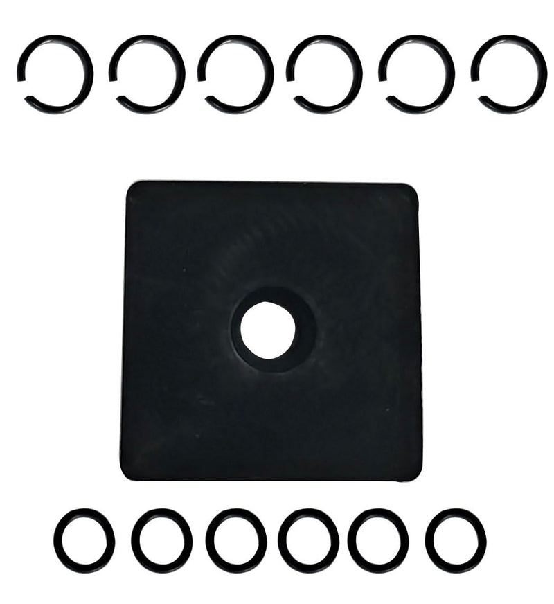 [Australia - AusPower] - 6 Sets of Impact Retaining Ring Clips with O-Ring+1 X Retaining Ring Anvil Install Tool for Electric/Pneumatic Type Impact Wrench 