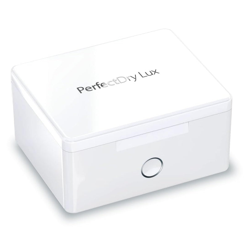 Hearing360 Perfect Dry LUX UV Cleaning Station, Dehumidification and Drying for Hearing Aids without Internal Batteries, Pulsating Hot Air System with LED Automatic Indicator Light 1 PerfectDry Lux
