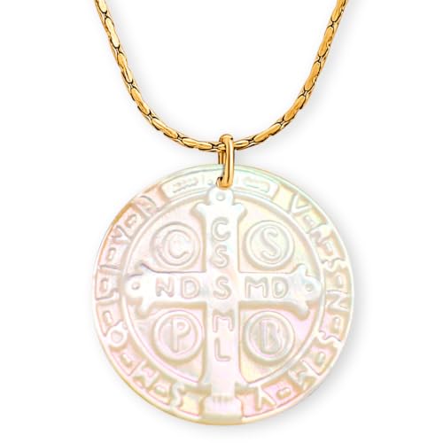 St Benedict Medals - Medalla de San Benito de Abad - San Benito Medalla - Saint Benedict Medal - St Benedict Medal - St Benedict Necklace - Saint Benedict Necklace - St Benedict Blessing With Gift Box