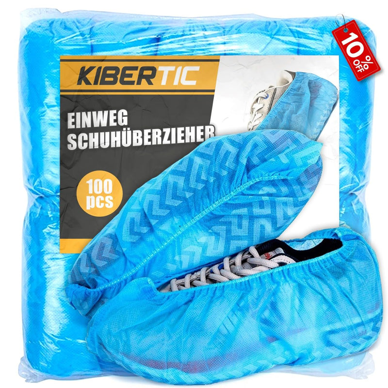 Disposable Shoe Covers Pack of 100 Polypropylene - Waterproof, Strong and Reliable, PP Overshoes Ideal for Home, Clinic, Laboratory and Outdoor, Overshoes Easy to Put on and Take Off 100 pieces