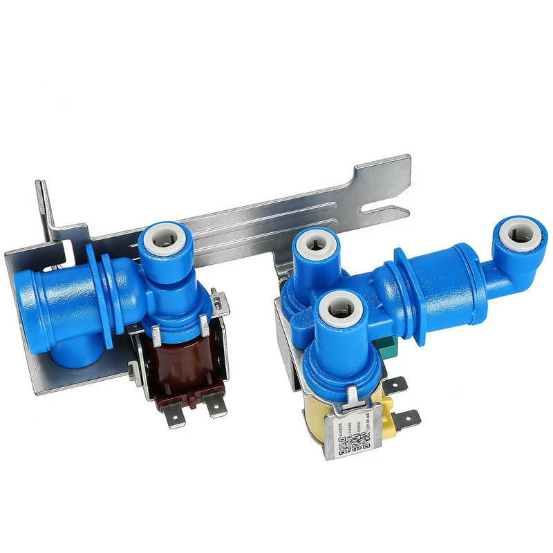 [Australia - AusPower] - 242252702 Refrigerator Triple Solenoid Water Inlet Valve Assembly for Frigidaire, Ke.nmore, Electro.lux Models FFSS2615TS0,FFSS2615TE4, FFHS2611PFEA,FFHB2750TD5,FRSS26L3AF0 