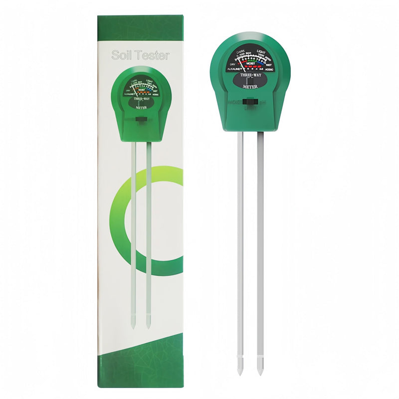[Australia - AusPower] - 3 in 1 Plant Water Meter - Soil Moisture Meter for Indoor and Outdoor Plants - Hygrometer Sensor for Gardening and Farming - No Batteries Required 3 in 1 Soil Tester 