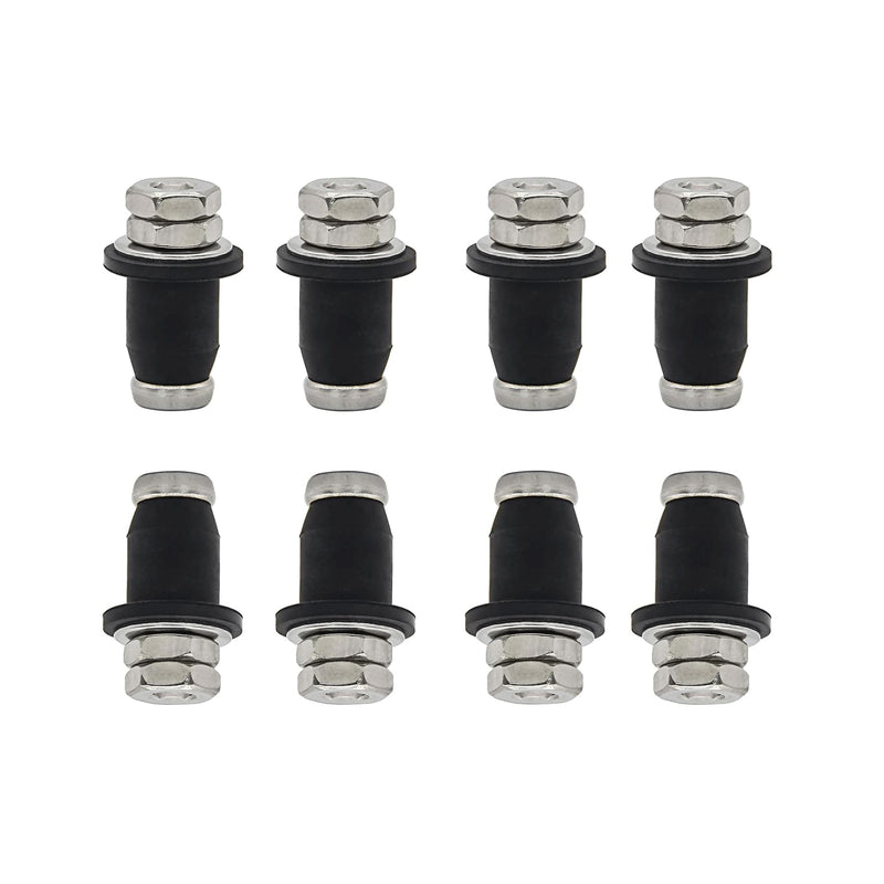 [Australia - AusPower] - 8Pcs RV Water Tank Probe Sensors, Water Level Screw-in Sensors Tank Sensors Black 