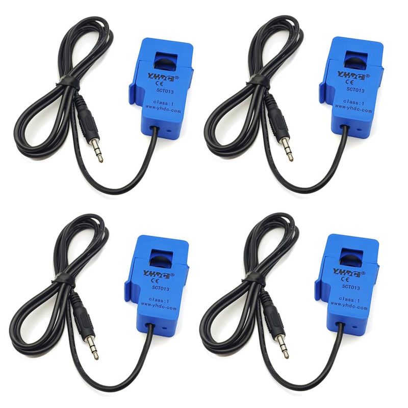 4PCS SCT-013-000 100A Non-invasive Split Core Current Transformer Sensor SCT013 0-100A (100A 50mA) 100A 50mA